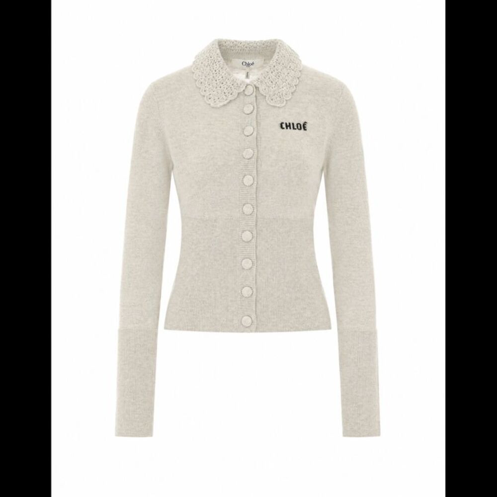 Chloe' Women Logo Slim Fit Cardigan